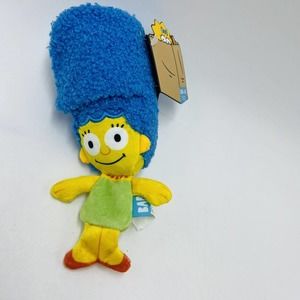 Bark Box XS-S Marge Simpson Plush Dog Toy Crinkle Squeaker Whip 'N Flip Simpsons
